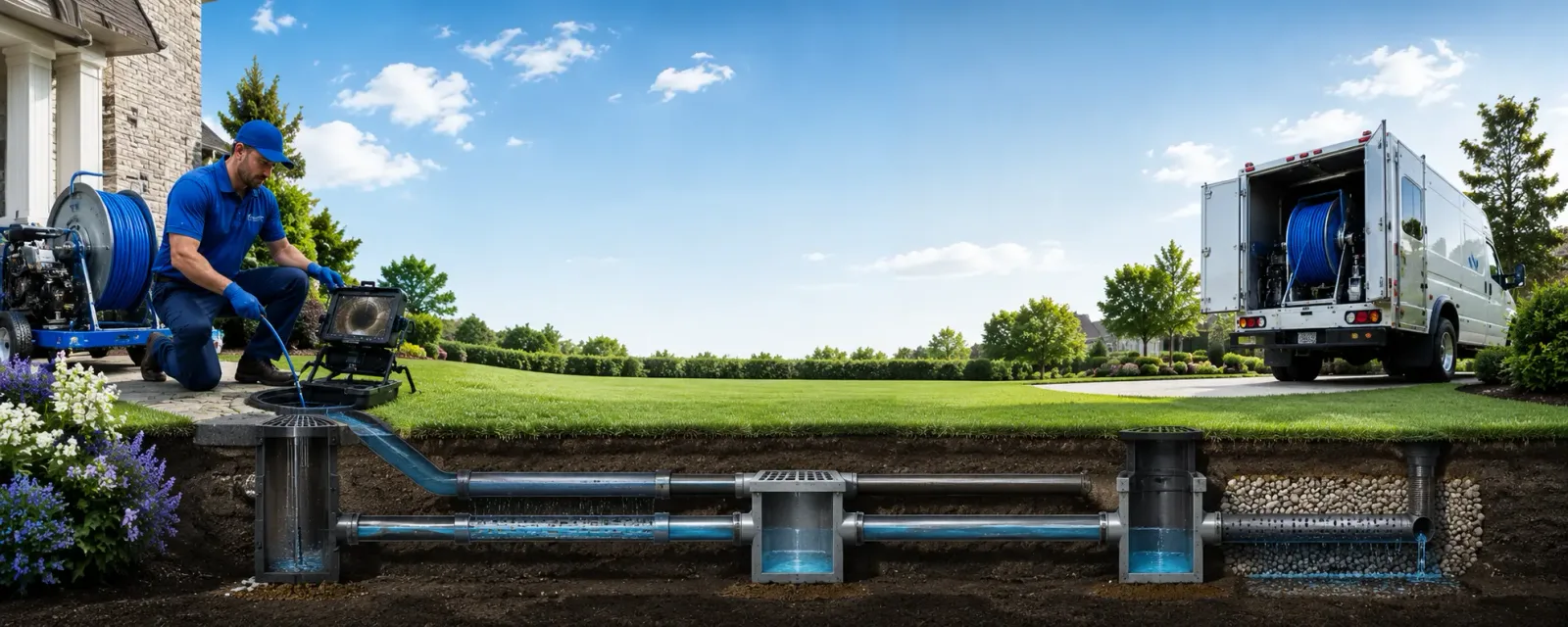 Outdoor drain cleaning information for Shirley, MA